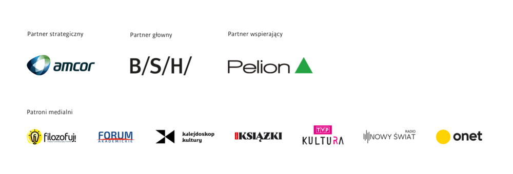 loga sponsorów i patronów medialnych nagrody