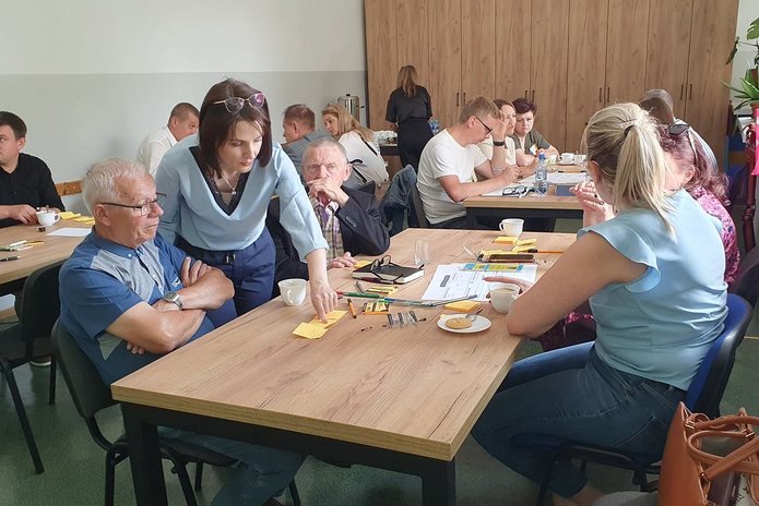 Katarzyna Zajda prowadzi warsztaty